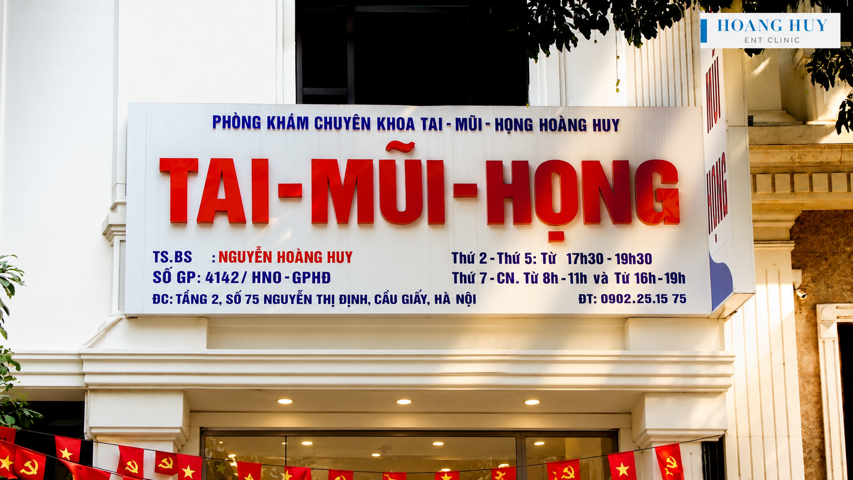 Không gian Phòng khám Tai Mũi Họng Hoàng Huy
